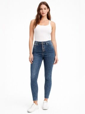 Abercrombie & Fitch The Super Skinny Ankle High Rise Jeans - Size 28/6R